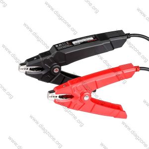 Launch BST360 Bluetooth battery tester with red and black clamps